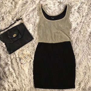 Black & gold dress